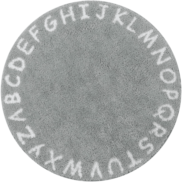 Eva | Round Alphabet Rug - Periwinkle and Co.